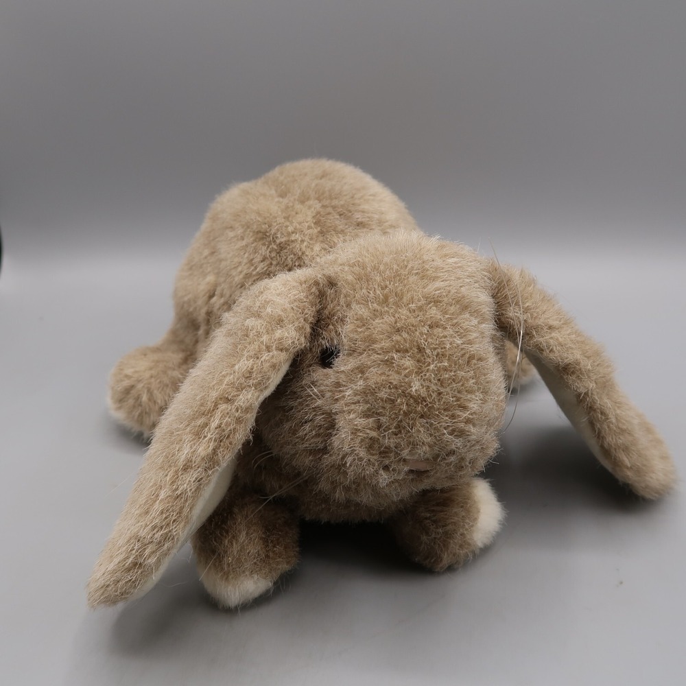 Folkmanis Folktails Bunny Rabbit Hand Puppet Lop Eared Brown 10" Vintage